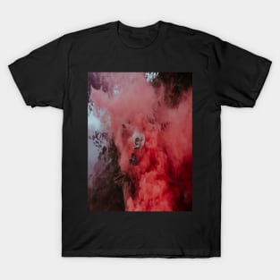 White Rose and Pink Smoke T-Shirt